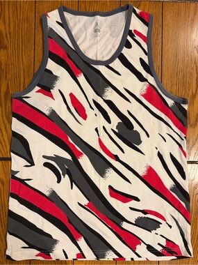 NWOT Jordan men’s color wave tank top, large, grey/black/red, retro 8 Bugs Bunny